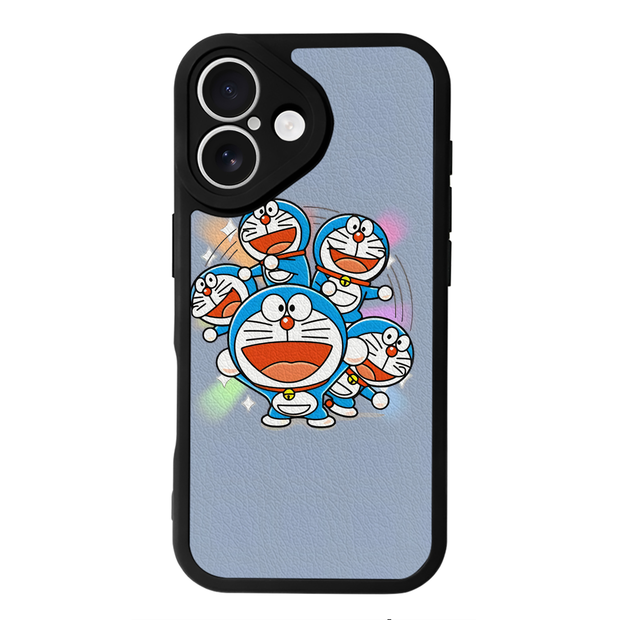 （画像用） ドラえもん Doraemon 【iPhone 16シリーズ対応】シリコンスマホケース（レザー調） 材質：シリコン